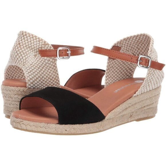 Eric Michael Trieste Wedge Heel Espadrille Sandal New 40 10 - Picture 1 of 5
